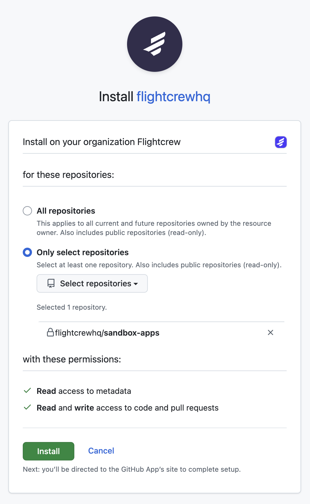 Install and Authorize
